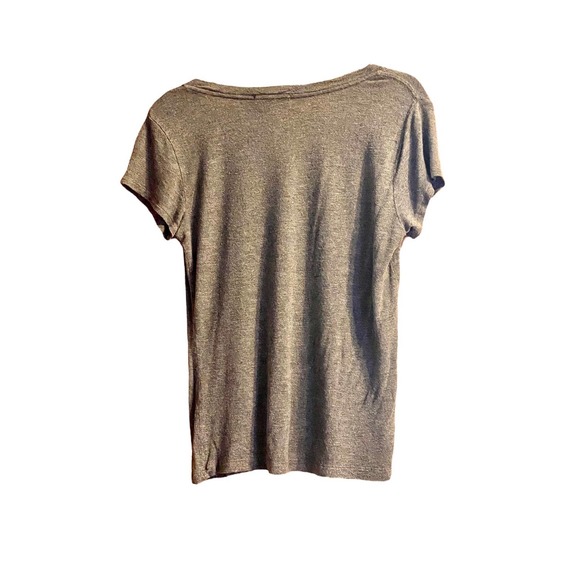 V Neck Shirt Rene Rofe Super Soft Sleep Top Gray - Picture 2 of 2